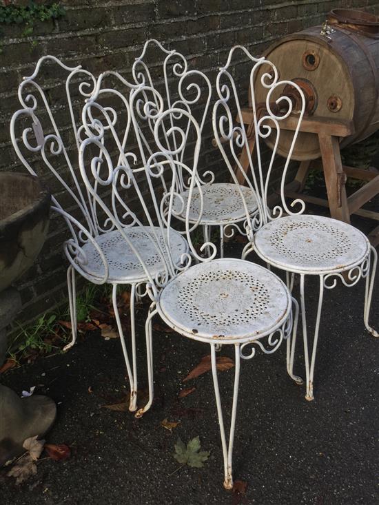 4 garden chairs